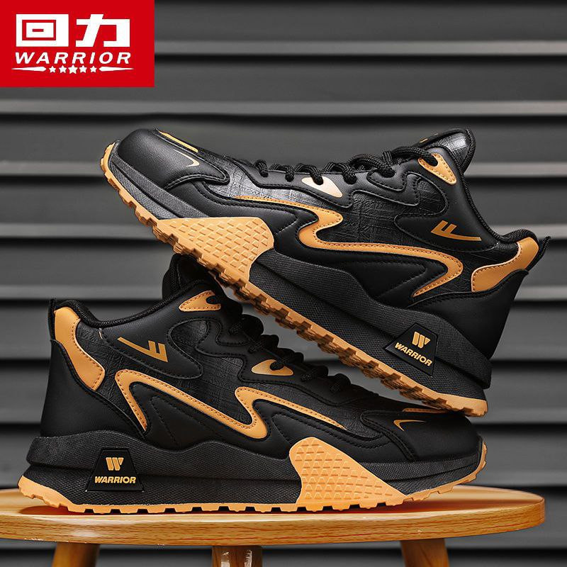 Warrior high top men's shoes autumn 2024 new genuine casual shoes board shoes autumn and winter fashion sports shoes